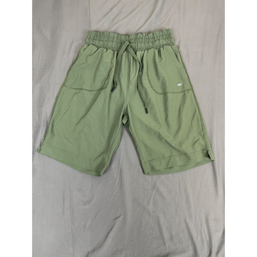 Leg3nd‎ Mens Sage Green Athletic Shorts Elastic Drawstring Waist Size S Workout